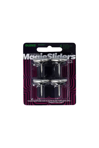 Magic Sliders 4-Piece Steel Based Cushion Nail-On Glides 1-1/16 Inch