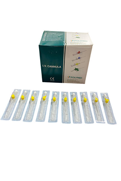 MEDMEDIKAL Iv Intraket No: 24 SARI Paket 100 LÜ POLYMED