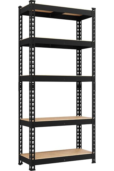 Generic 5 Tier Garage Shelving Heavy Duty Garage Shelves Adjustable Metal Shelving Unit Utility Rack Industr