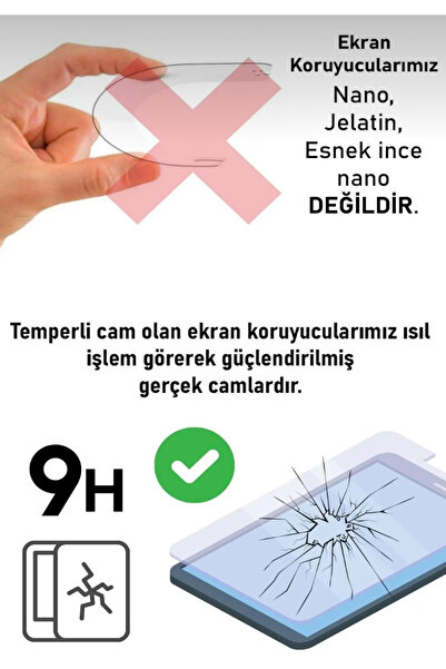 CoverCenter Ipad Air 7. Nesil M3 Ve 6. Nesil M2 11 Inç Uyumlu Temperli Ekran Koruyucu Kirilmaz Cam Air 7 2025