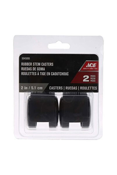 ACE 2-Piece Round Shape Nylon Heavy Weight Wheel Stem Casters 5 cm