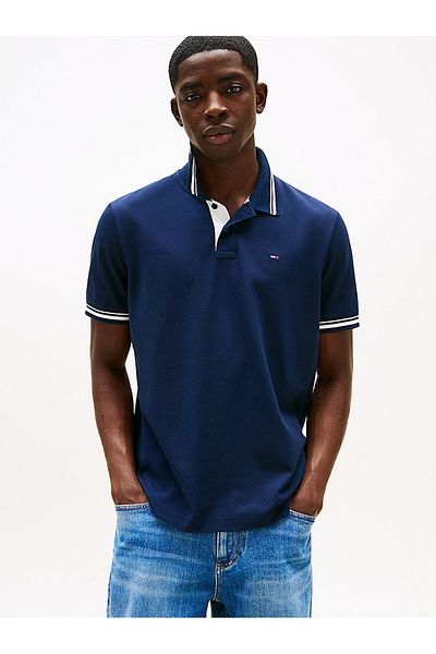 Tommy Hilfiger TJM POLO ΜΕ ΑΚΡΥΛΙΚΟ ΑΝΟΙΓΜΑ