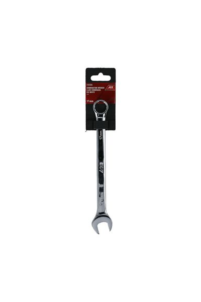 ACE Non-Slip Comfort Grip Ergonomic Handle Combination Wrench 17 mm