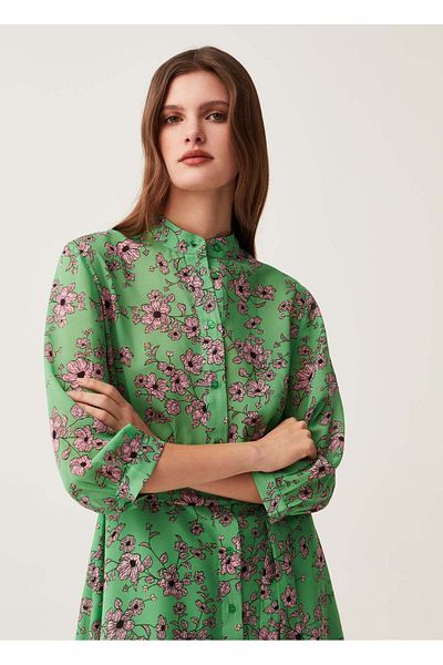 Ovs Shirt Dress With All-Over Print.