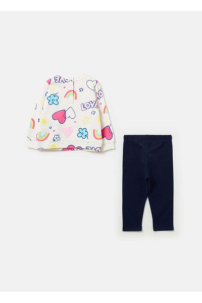 Ovs French Terry Jogging Set With Print
