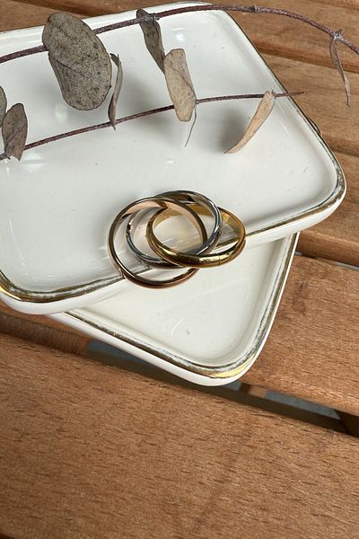 My Joyas Design Steel Three Color Brand Wedding Ring Ring