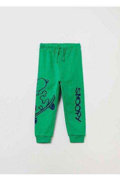 Ovs Fleece Joggers With Snoopy Print