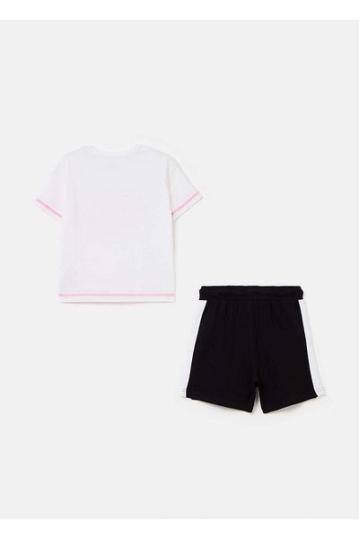 Ovs Jogging Set With Graffiti Lettering Print