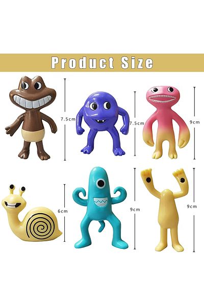 MOAWAVE Set of 6 Garden of Banban figurines, size 9cm brown MOAWAVE™