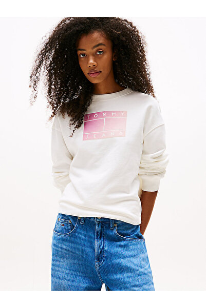 Tommy Hilfiger Women's White Knitwear Sweatshirt