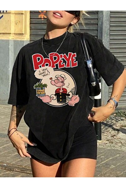 LAYORA Удобна тениска с къс ръкав за жени с букви и карикатури за Темел Рейс