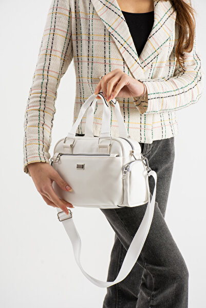 Sanmorris 1422 Women's Multi-Eye Adjustable Cross Strap Hand and Shoulder Bag