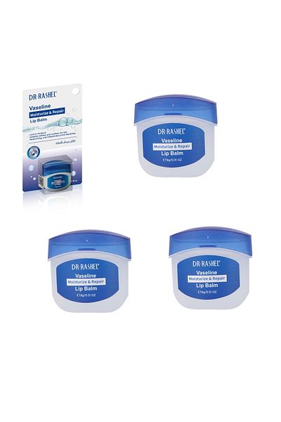 DR.RASHEL Vaseline Lip Therapy Moisturizing & Repair 9g 3 Pack