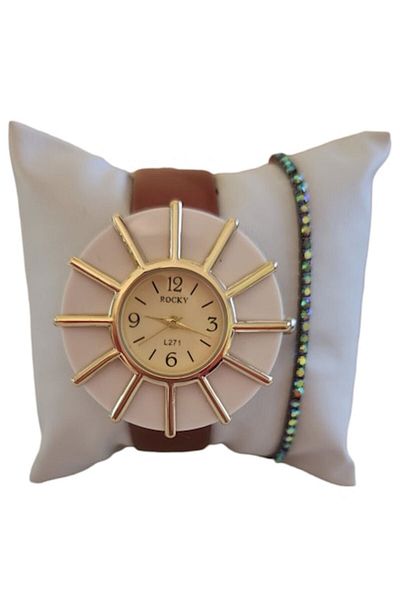 ROCKY Set Ceas Casual de Dama cu Bratara Inclusa