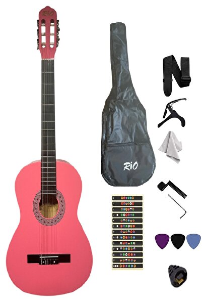 Rio 3/4 7 14 yaş için Klasik Gitar Seti