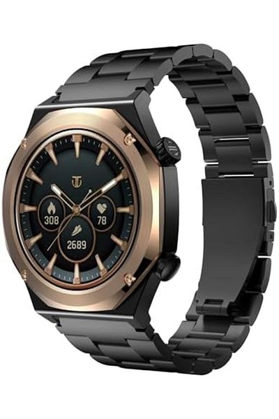 Titan Maestro Smart Watch, 1.43" AMOLED Display, Titanium Case with Metal Band, GPS Navigation, Blue