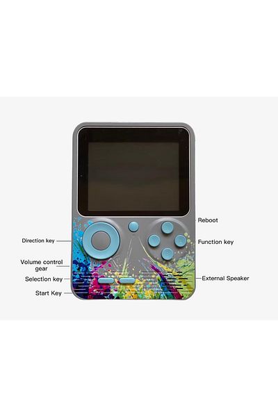 MOAWAVE Video Game for Kids, Retro, LCD Screen, 500 Games MOAWAVE™