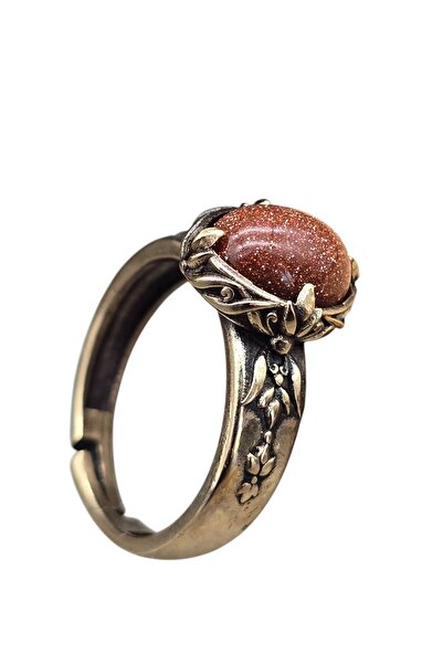 NBS Beautiful Naturel Stones Saf Bakır Yüzük Ayarlanabilir Yıldız Taşı ( Nazar Koruma ) ( Hediyelik, Günlük , Özel Günler )