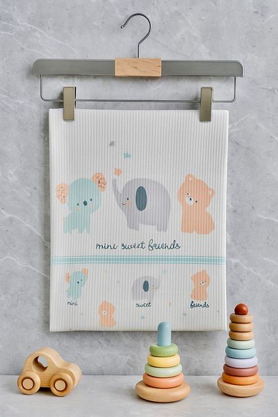 MİLAYS LİFE HOME COLLECTİON Combed Cotton Cute Animal Figured Baby Blanket