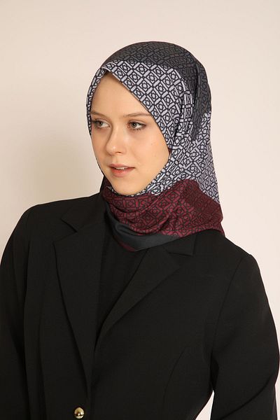 BERCHEM SCARF Akel Transitional Geometric Pattern Scarf – Modern and Stylish Choice