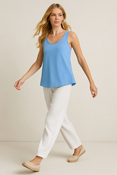 EFFE Tricou pentru atlet cu bretele groase din bumbac, 2 bucăți