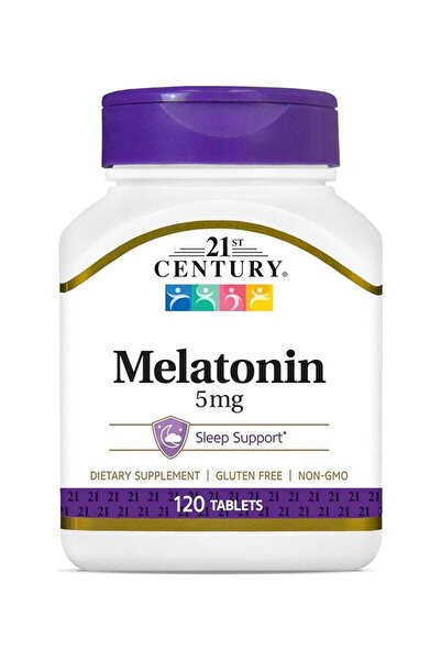 21st Century مكمل غذائي ميلاتونين ٥ ملغ - ١٢٠ قرصًا