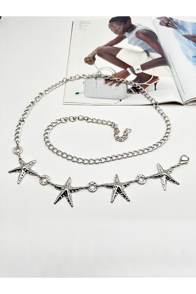 Desre Moda Star Buckle Chain Belt Dress Belt Shirt Belt Coat Belt Trouser Belt