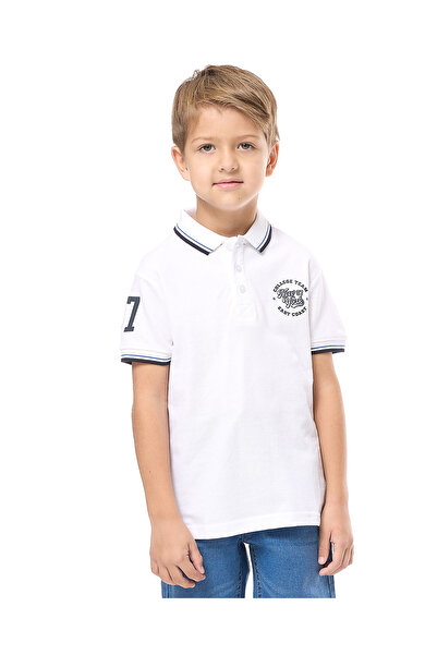 R&B Ivory BOYS POLO T-SHIRT 2-8Y