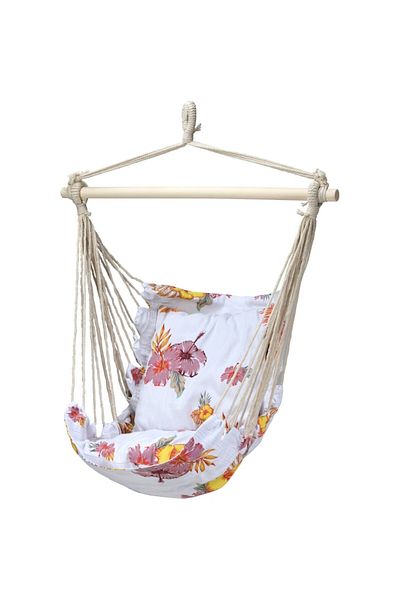 NT NIETING Chair-type Hammock, 2 Pillows, Cotton/Polyester, 100x60 cm, Max 120 kg, 300g/m², Multicolor