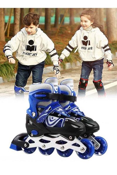 DUNISO Kids Inline Skates,outdoor and indoor roller boots, adjustable size, with LED illuminated wheels