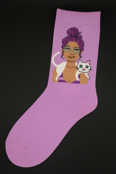 Socksland جوارب نسائية على شكل قطة