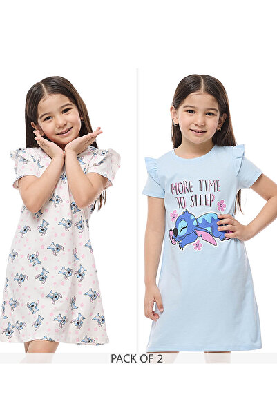 R&B Multi GIRLS SLEEP WEAR DRESS 2-8Y