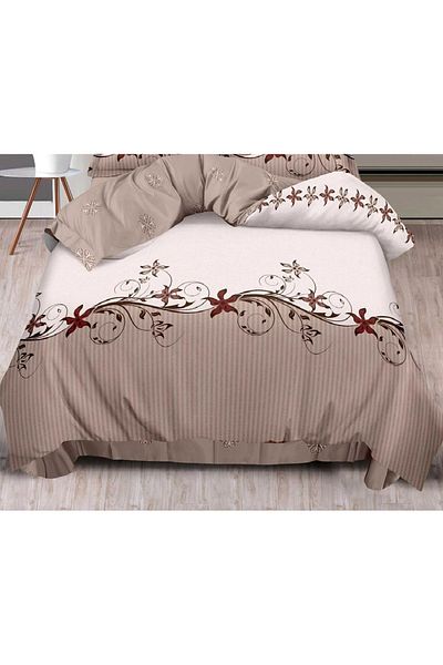 CHIRASO FINE Cotton Bedding Set, ELASTIC Sheet 180x200+25cm, Duvet Cover 200x230cm 4 Pillowcases
