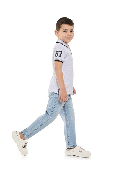 R&B بنطال جينز أزرق للأولاد من عمر 2 إلى 8 سنوات