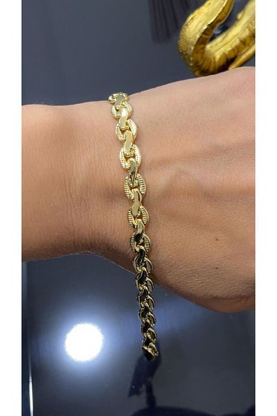 Store 14 Carat Gold Color Zircon Stone Xuping Bracelet 18 cm