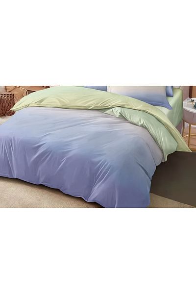 CHIRASO FINE Cotton Bedding Set, ELASTIC Sheet 180x200+25cm, Duvet Cover 200x230cm 4 Pillowcases