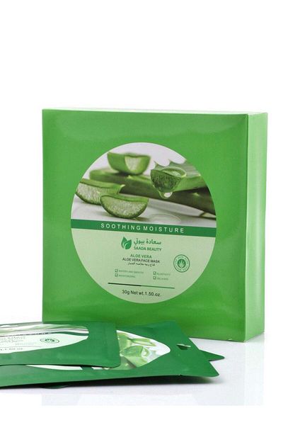 SAADA BEAUTY Aloe Vera Face Mask Sachets 10*30g