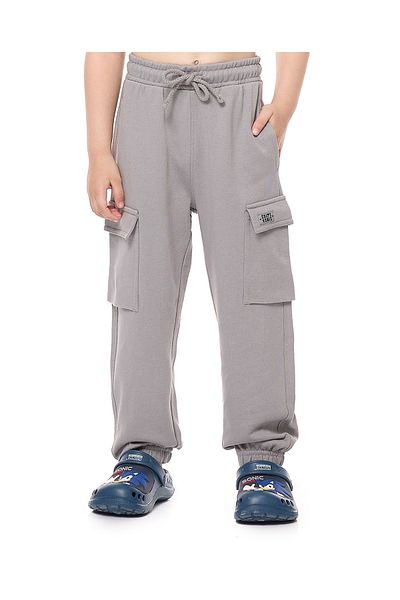 R&B Gray BOYS KNIT BOTTOM 2-8Y