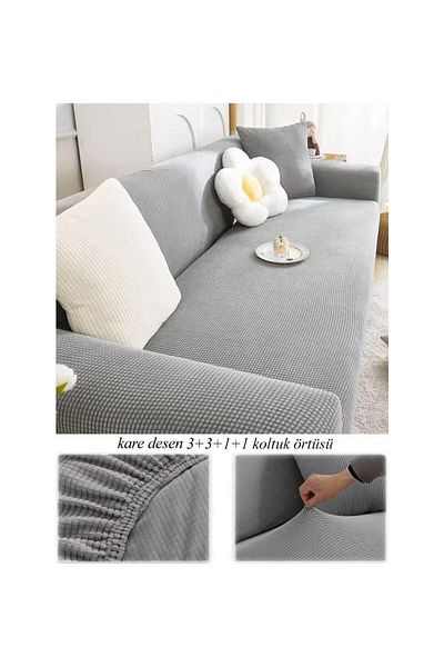 özzade lycra seat sofa bed sofa cover,seat cover pitikare pattern 3 3 1 1 set
