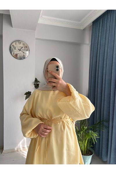 MODA EGE Modal Fabric Balloon Sleeve Tunic