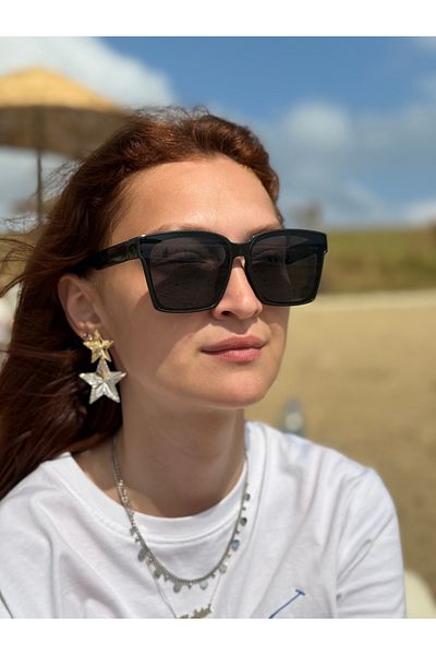 Ferrucci Selin Liver Glasses Black Frame Black Glass Brand Model Women's Glasses