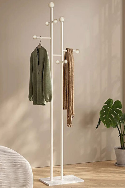 Generic a modern, minimalist floor-standing coat, Abaya and clothes rack, a Nordic and light luxury design