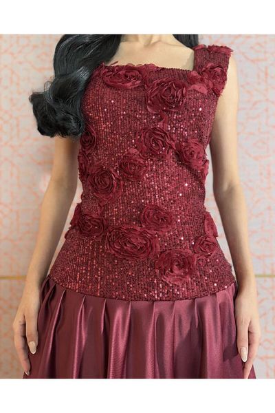 toog Burgundy sleeveless dress