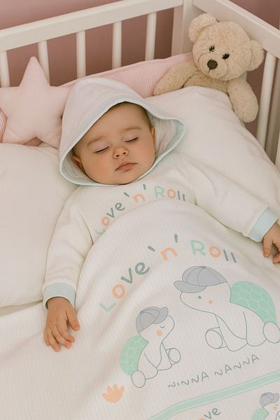 MİLAYS LİFE HOME COLLECTİON Combed Cotton Cute Animal Figured Baby Blanket
