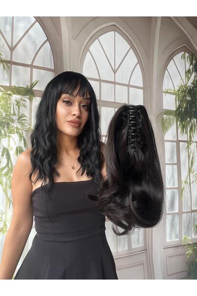 Suzan Peruk At kuyruğu Postiş Mandallı Tokalı Saç eklentisi