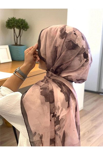 Baştacı Soft Batik 0347 Brown Shal