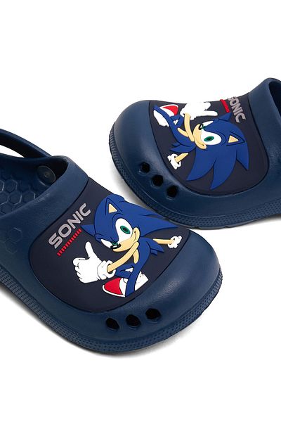 R&B Navy Blue KIDS BOYS CLOGS CHARACTER 26-31