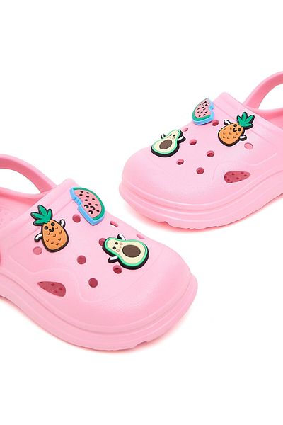 R&B Pink KIDS GIRLS CLOGS 26-31