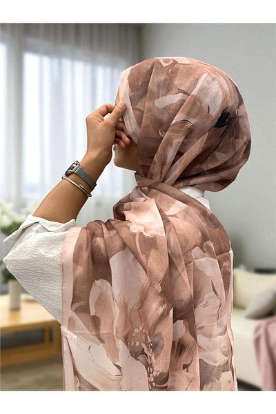 Baştacı Soft Flower 0348 Pastel Powder Shawl