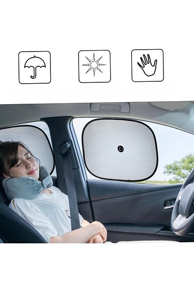 OKAVANGO Car sunshade side window curtain auto sunshade vehicle sun visor windshield sun shade 2pcs